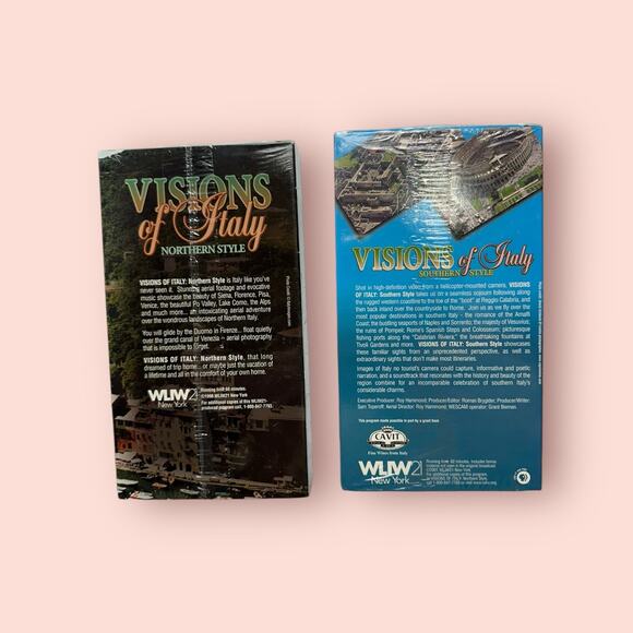 Visions of Italy, Southern Northern Style VHS WLIW 21 PBS New York - Picture 2 of 2